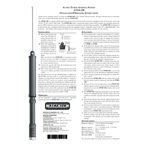 Yaesu Atas 120 A Antena activa para vehículos HF/50/144MHz-0
