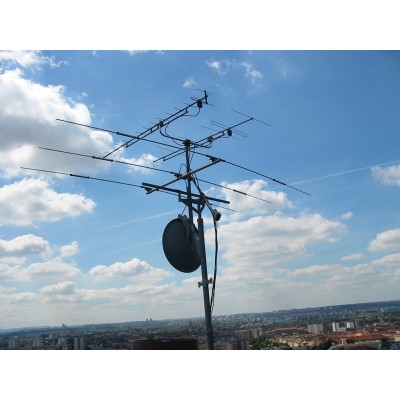 ZX Yagi Mini 2000 Antena directiva 3 Elementos 1000 vatios