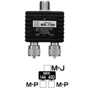 DIAMOND MX 72D Duplexer from 1.6 to 460 MHz WITHOUT CABLES