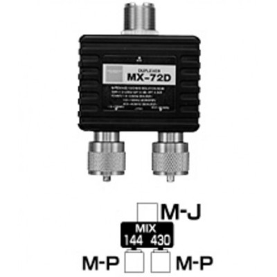 DIAMOND MX 72D Duplexer from 1.6 to 460 MHz WITHOUT CABLES