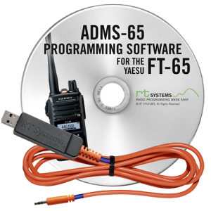 RT Systems ADMS FT65 with USB 55 cable for Yaesu FT 65E and FT 25E