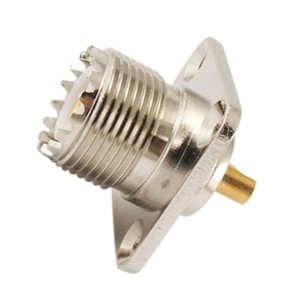 UHF female connector from Teflon isolation panel