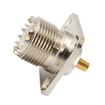 Conector femenino UHF del panel de aislamiento de teflón