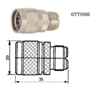 Male adapter n to female uhf