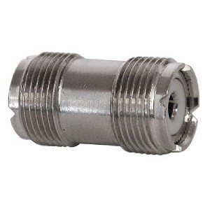 Adaptador doble femenino de UHF