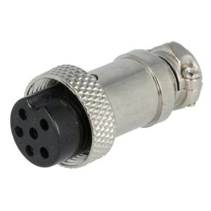 6 pole microphone flying socket