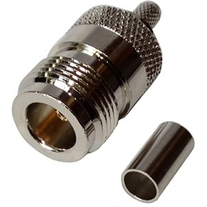 Connecteur de douille féminin pour le câble RG58 à serrer