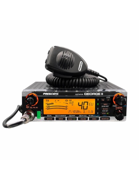 Presidente George II Radio CB AM/FM/SSB 27 MHz