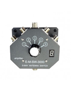 Interruptor coaxial AMPLITEC con 0.1-50 MHz de 5 vías