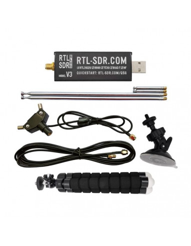 Ricevitore RTL-SDR V3 con kit antenna