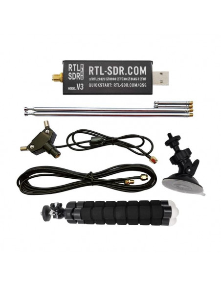 Ricevitore RTL-SDR V3 con kit antenna